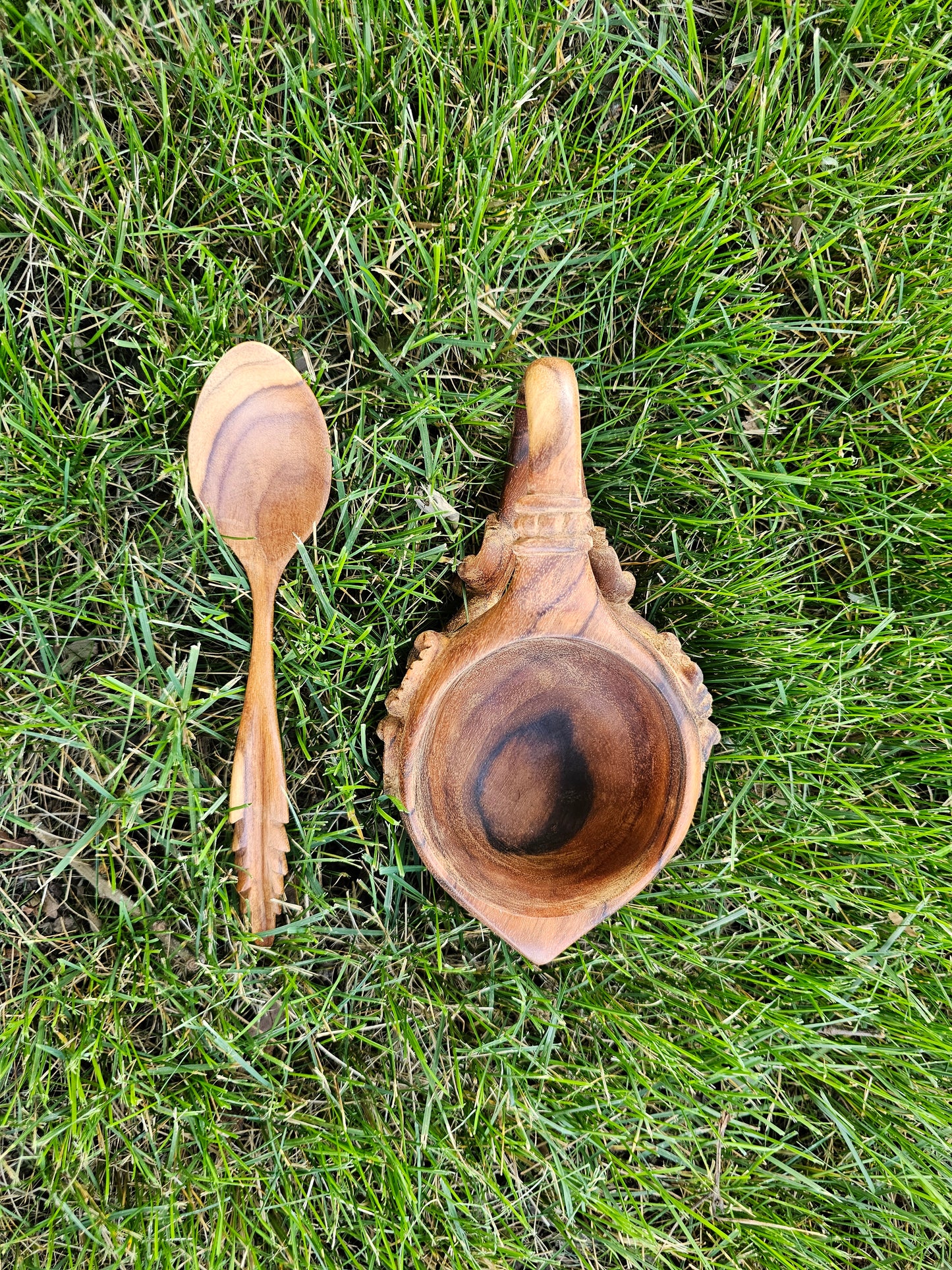 Kuksa Wood Mug "Balinese Style" [ free one spoon ]