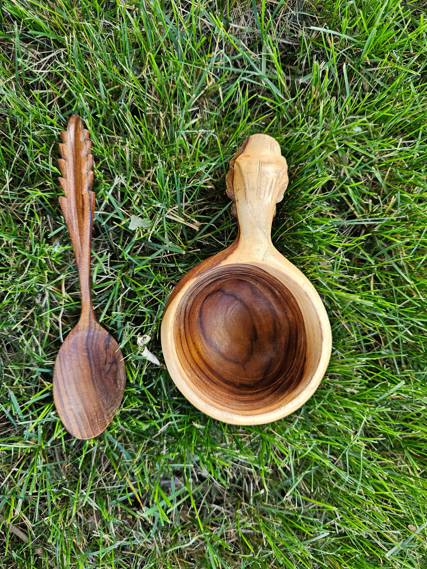 Kuksa Wood Mug PatraBali [ free 1 spoon ]