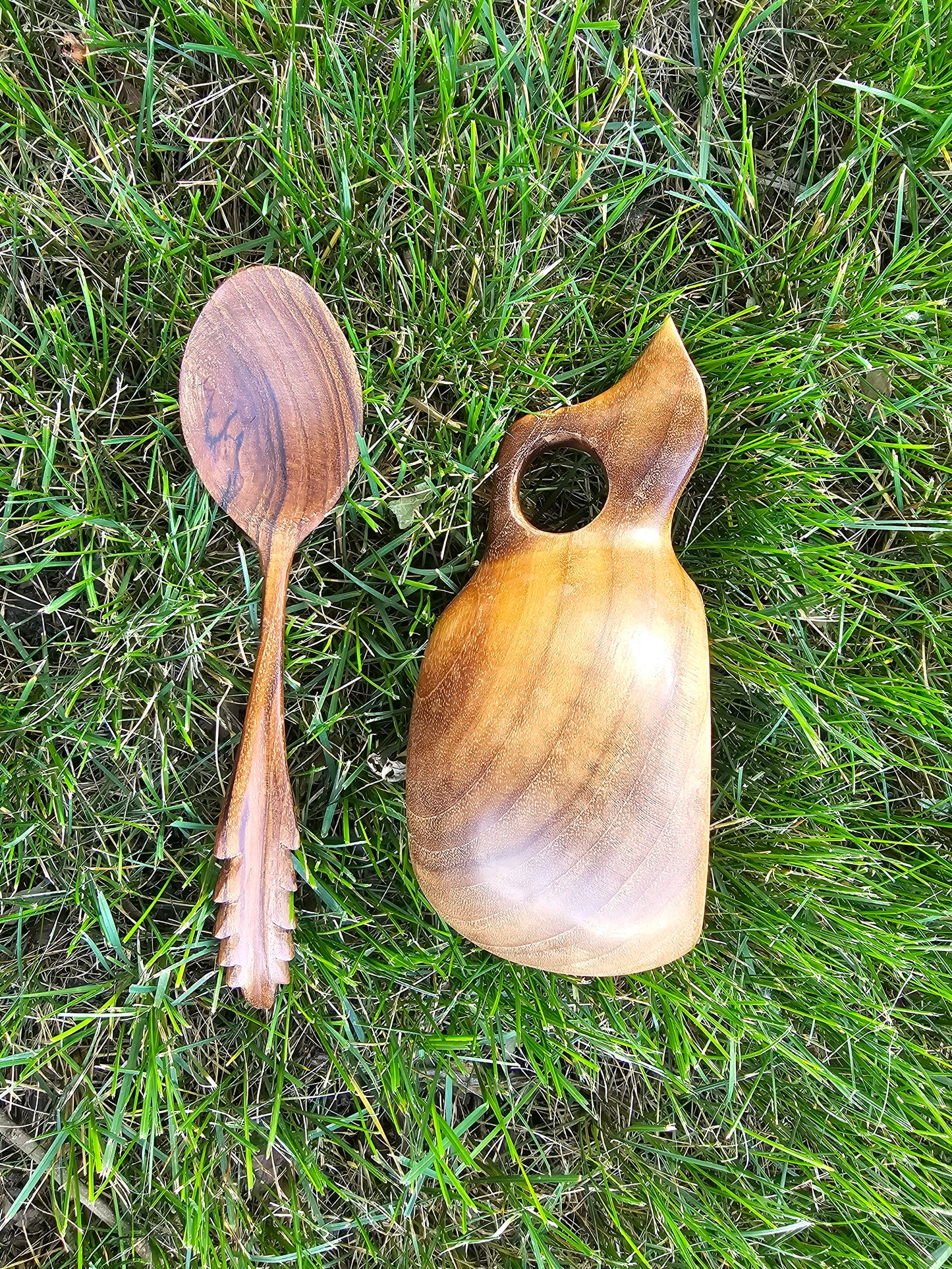 Kuksa Wood Mug One Holehandle [ free 1 spoon ]
