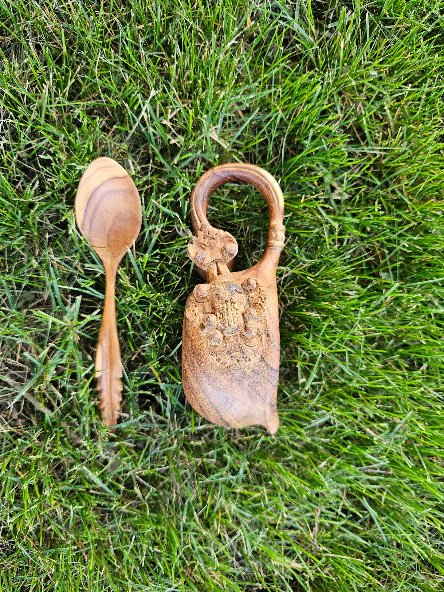 Kuksa Wood Mug "Balinese Style" [ free one spoon ]