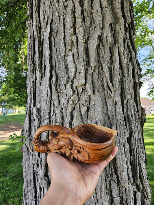 Kuksa Wood Mug AUTENTIC [ free 1 spoon ]