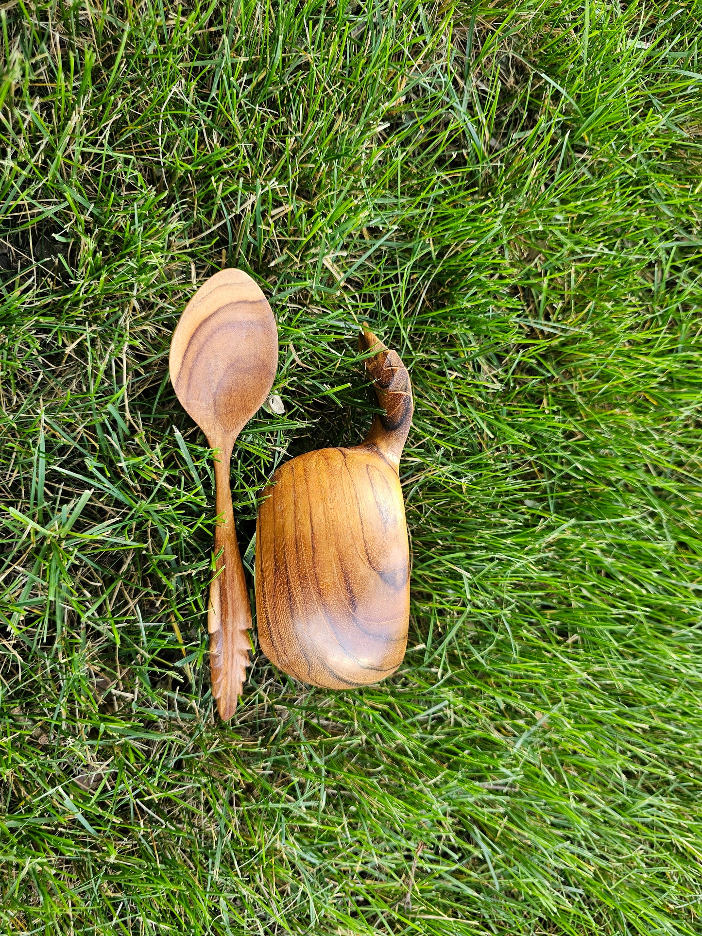 Kuksa leaf handle [ free one spoon ]