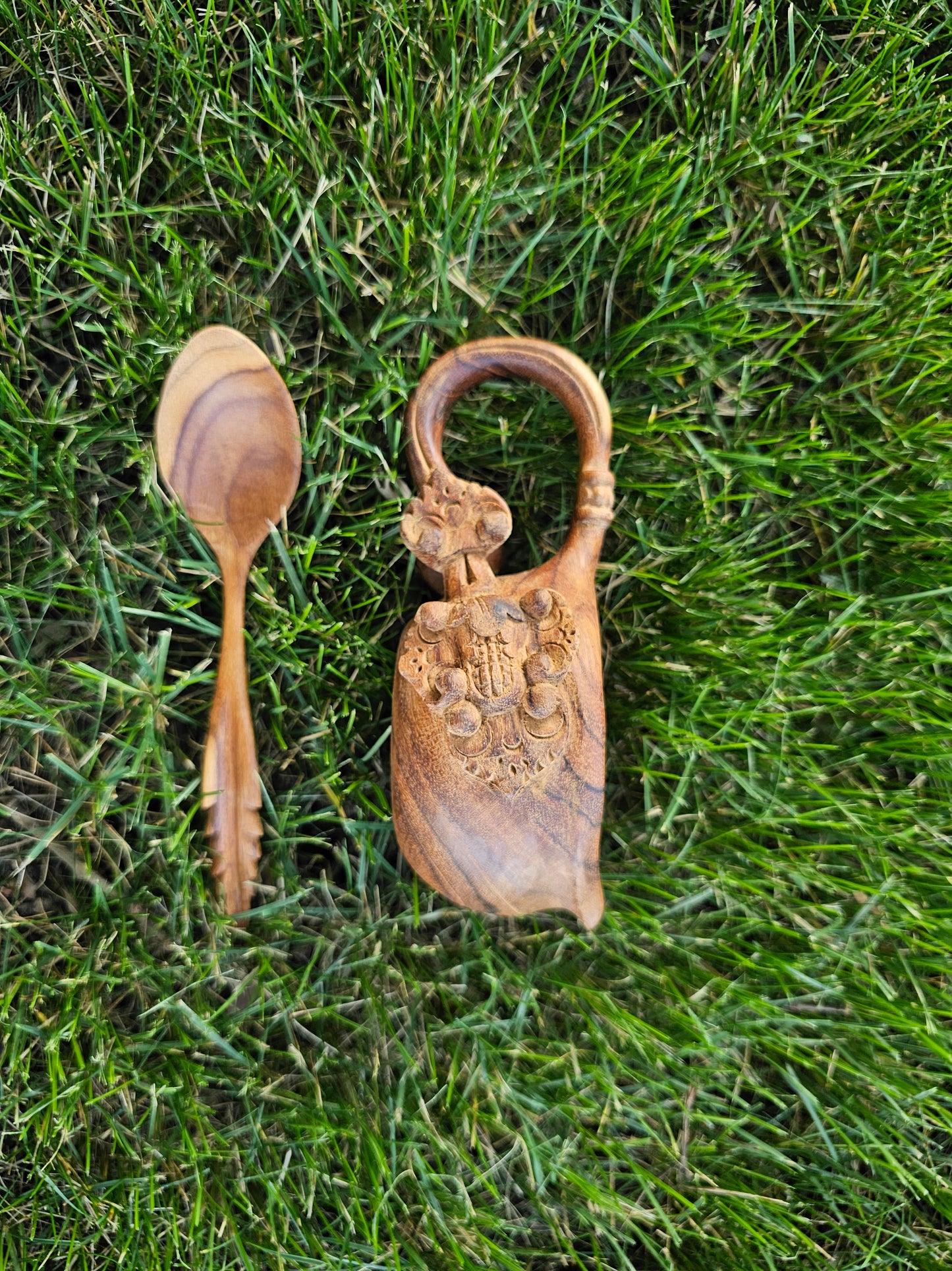 Kuksa Wood Mug "Balinese Style" [ free one spoon ]